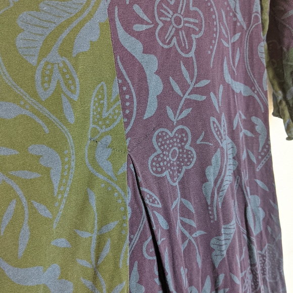 Gudrun Sjoden Floral Tunic Top Lagenlook S - Picture 5 of 7